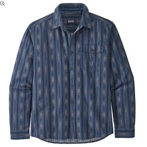 Patagonia Lightweight Fjord Flannel Shirt in Blue XL #54020